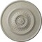 Ekena Millwork Floral Ceiling Medallion, Hand-Painted Pot of Cream Crackle, 23 1/2"OD x 2 3/4"P CM23FLPCC - alternate 1